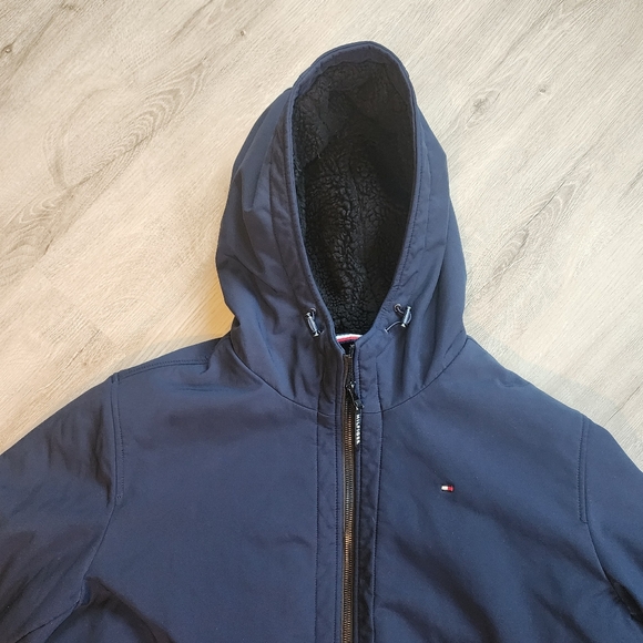 Tommy Hilfiger 3 Layer Fabric Wind/Water Resistant Fleece Hooded Jacket … - Picture 2 of 5